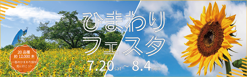 ひまわりフェスタ|開催日程：2024年7月20日（土曜日）から8月4日（日曜日）まで