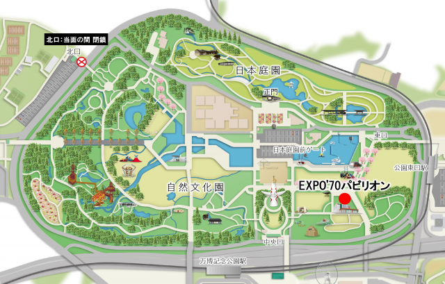マップ EXPO’70パビリオン