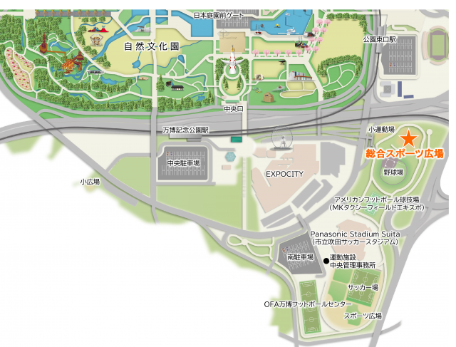 総合スポーツ広場　MAP